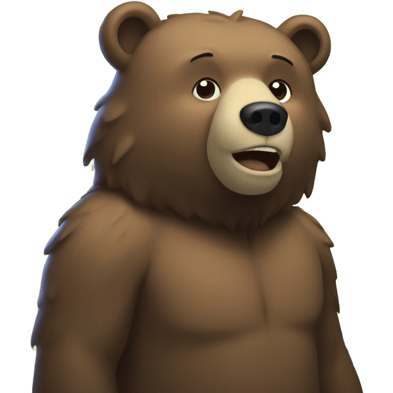 Bear in the woods  emoji