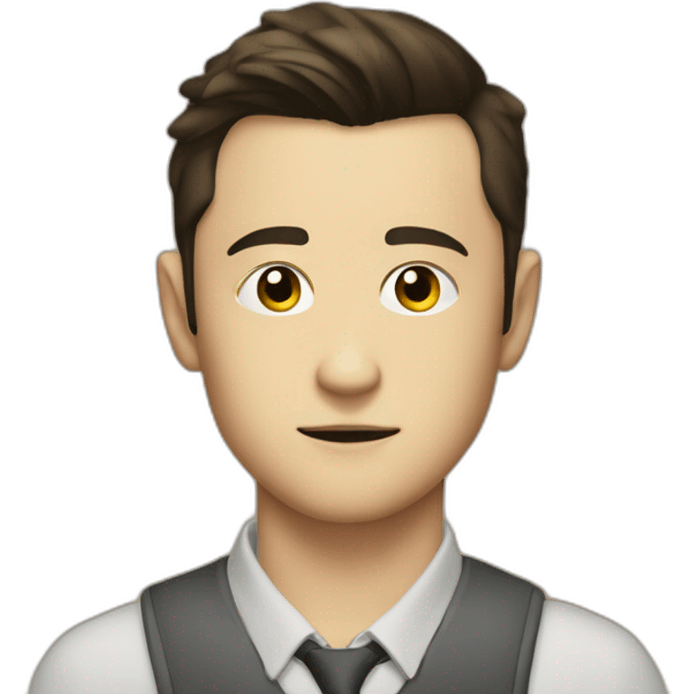 young Joseph Gordon levitt serious emoji