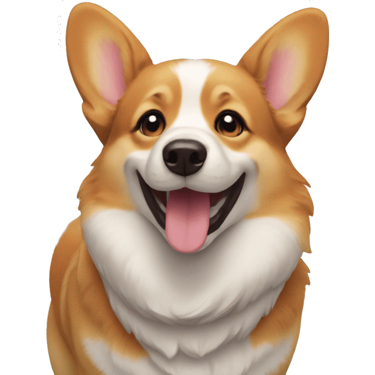 happy corgi emoji