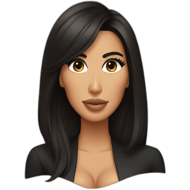 shapely Kim kardashian emoji