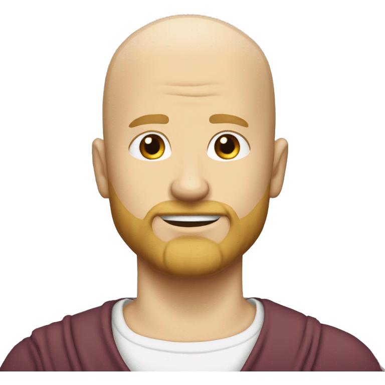 bald white guy with blonde beard being isapointed emoji