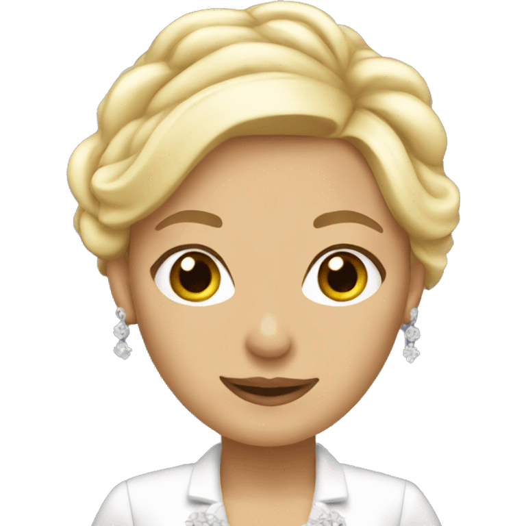 Blonde wedding planner emoji