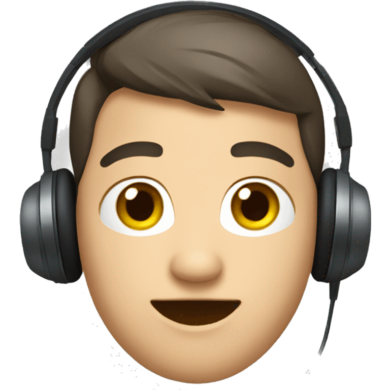 interpreter with headphones emoji