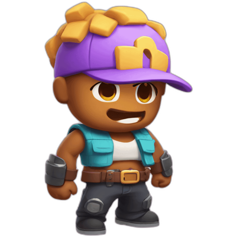 shelly in brawl stars emoji