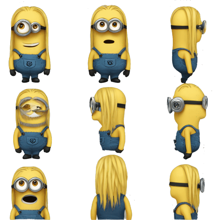 Minion with a mullet emoji