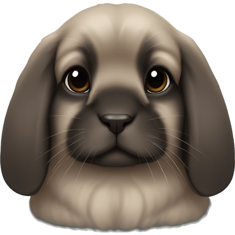 dark brown holland lop emoji