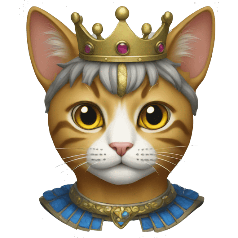 Ai cat king emoji