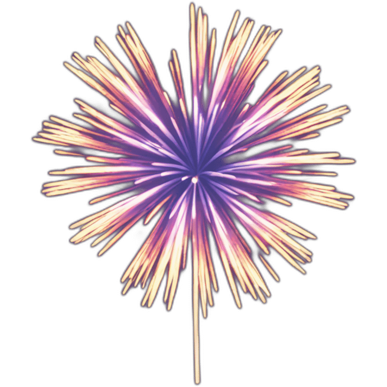 Feux d'artifice de cœur emoji