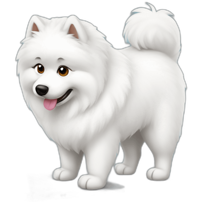 samoyed-typing-on-laptop emoji