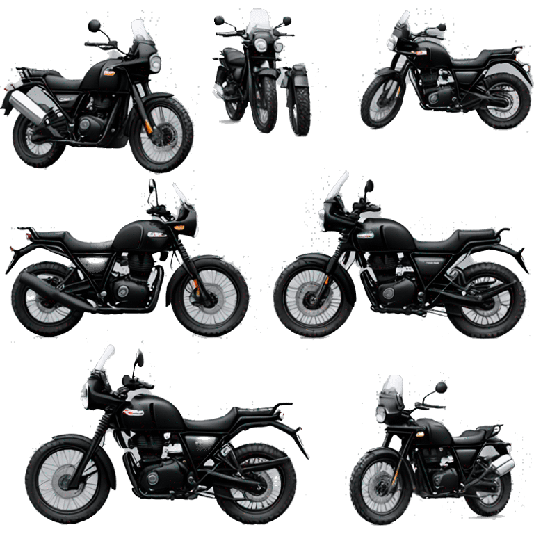 Royal enfield Himalayan black emoji