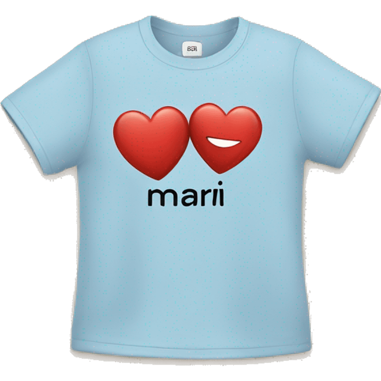 T-shirt with the inscription “I ❤️ mari” emoji