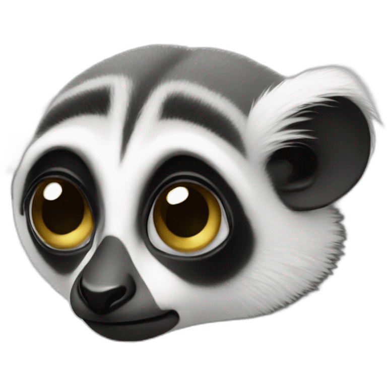 a very sad lemur emoji