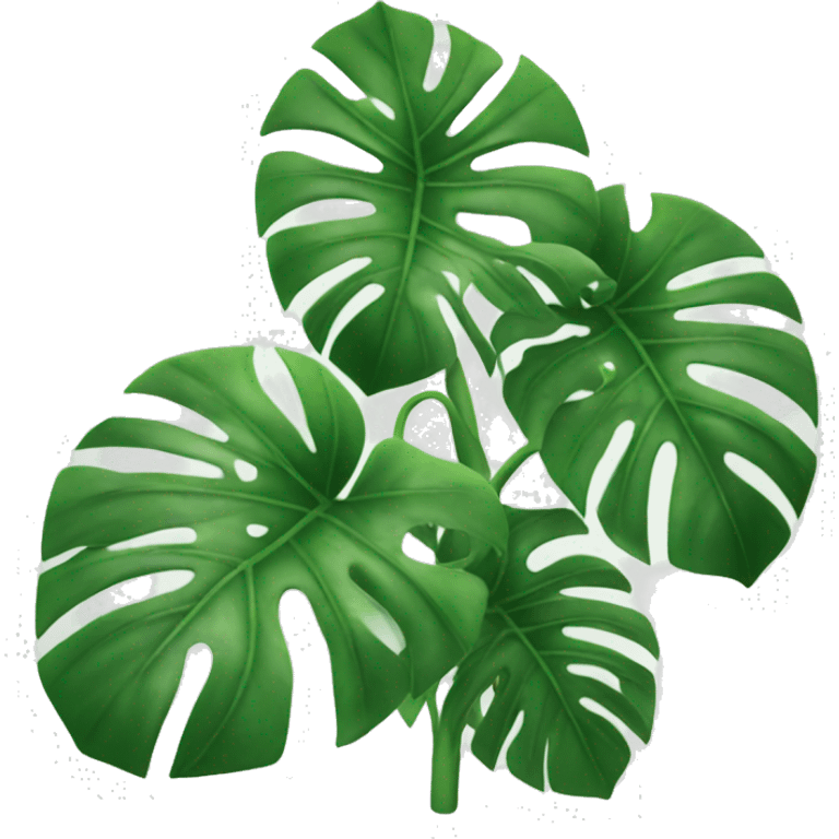 monstera plant emoji