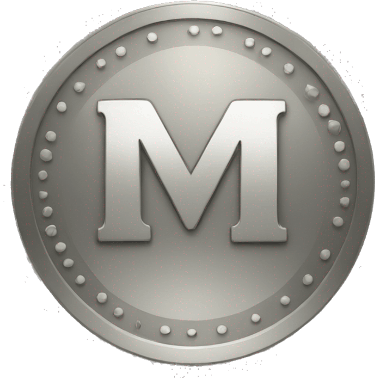 coin with letter M emoji