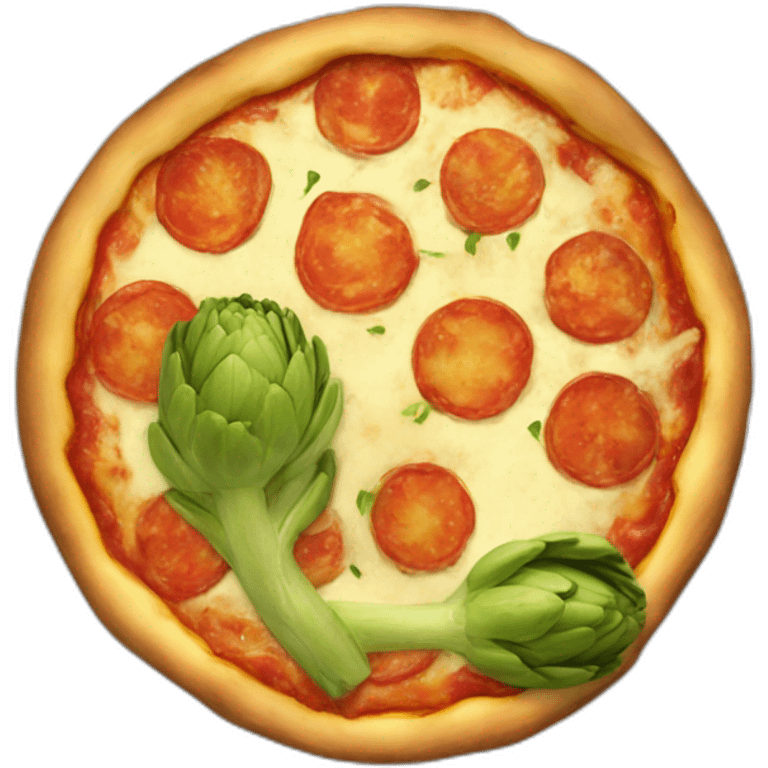 Artichoke pizza emoji