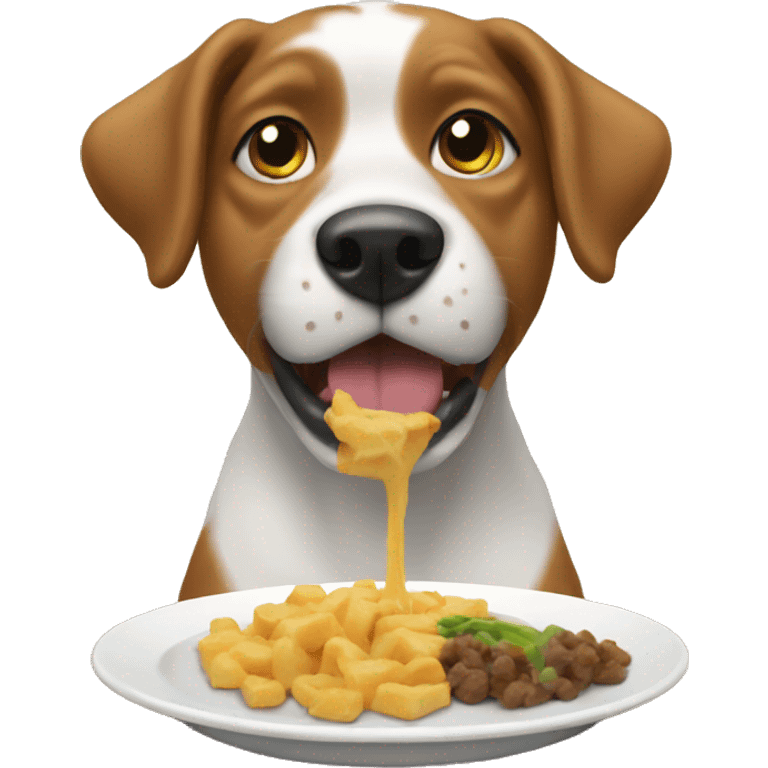 Dog eating  emoji