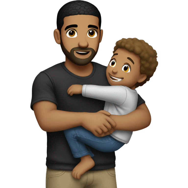 Drake hugging kid emoji