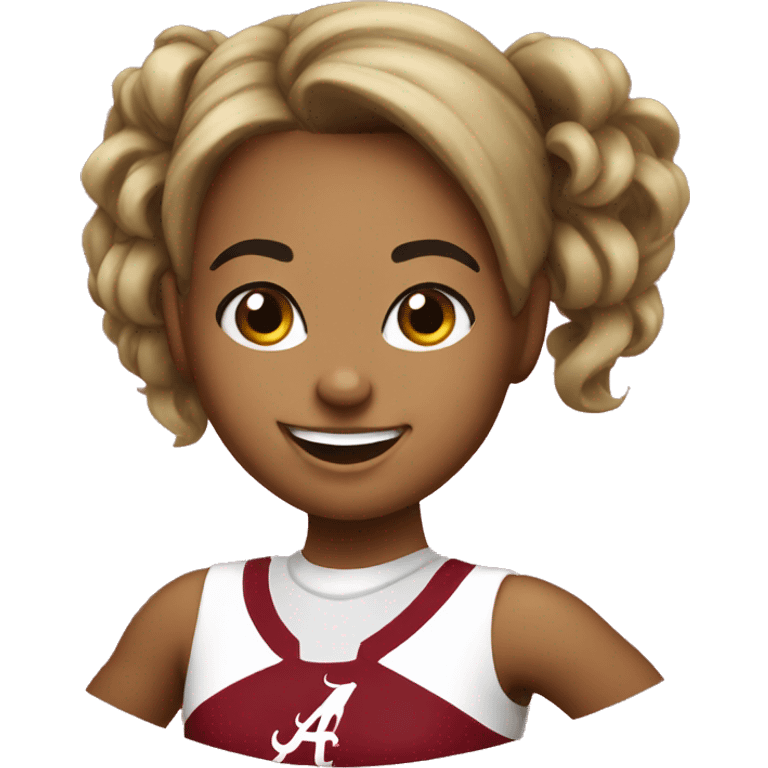 University of Alabama cheerleader emoji