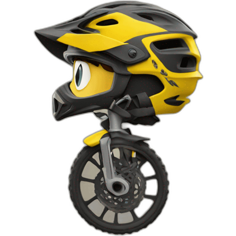 enduro mountain biker emoji