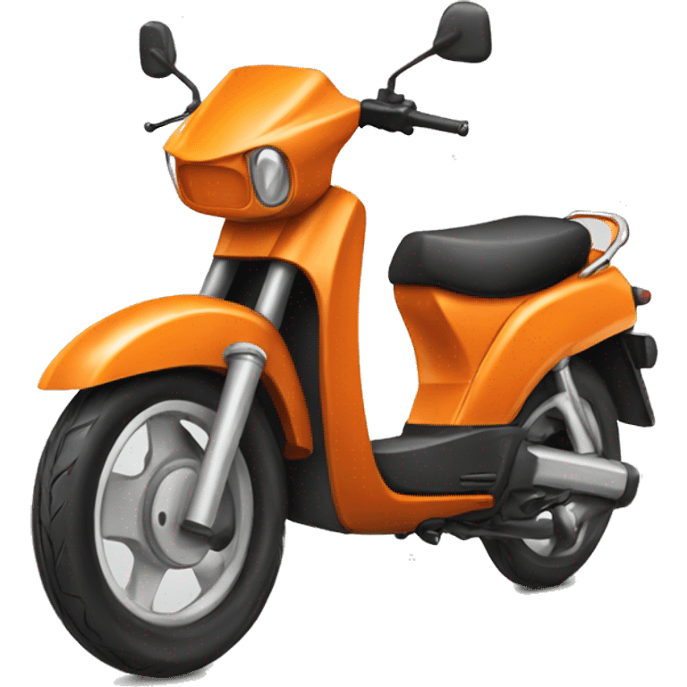 Orange Honda moped emoji