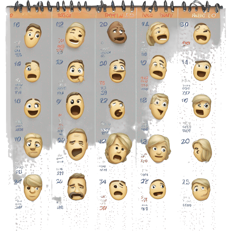 calendario que llora emoji