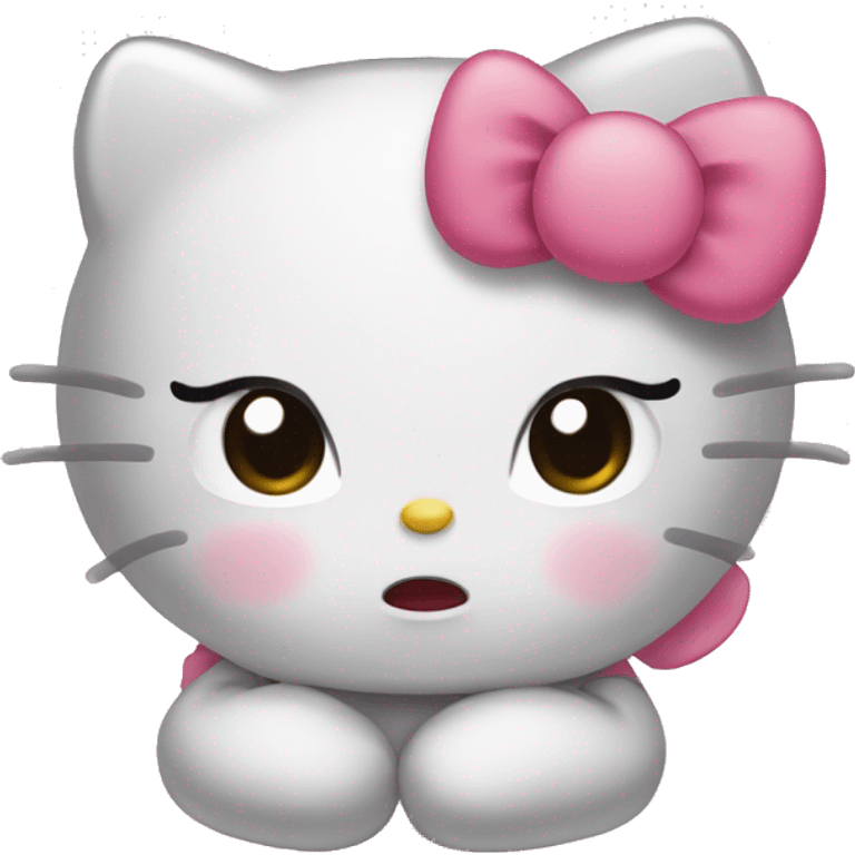 Hello Kitty cute baby cry emoji