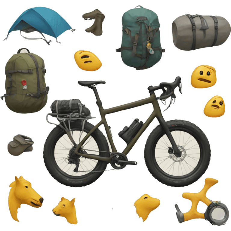 Bikepacking emoji