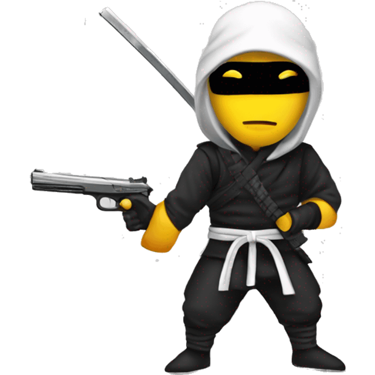 Ninja with gun emoji