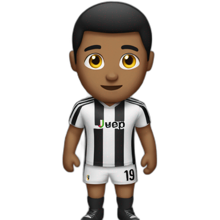 guy with juventus shirt in a prison emoji