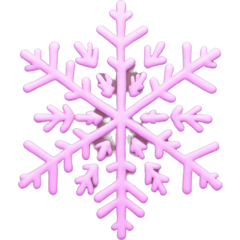 Pink snowflake emoji