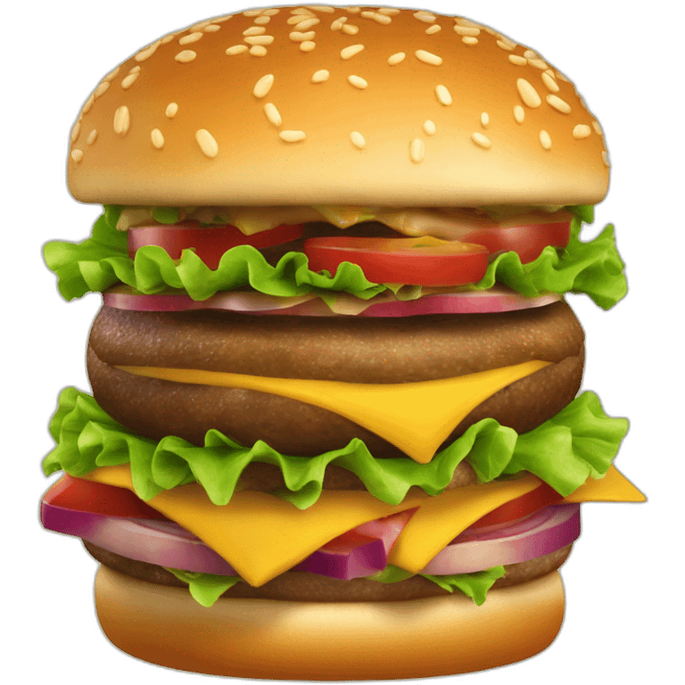 Hamburguer com formato de monstro emoji