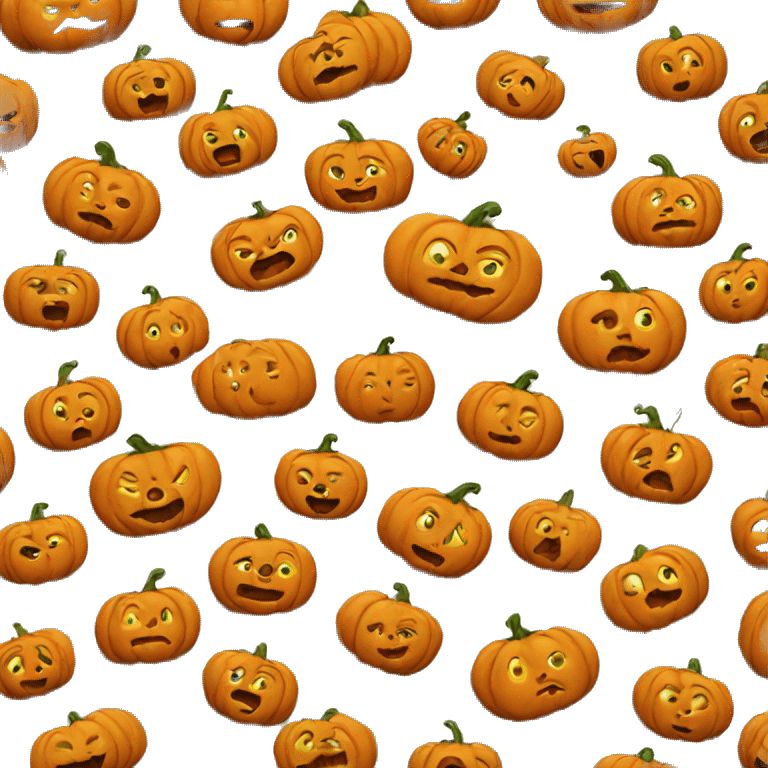 Dumb pumpkin emoji