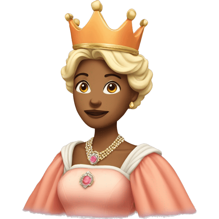 Queen peach emoji