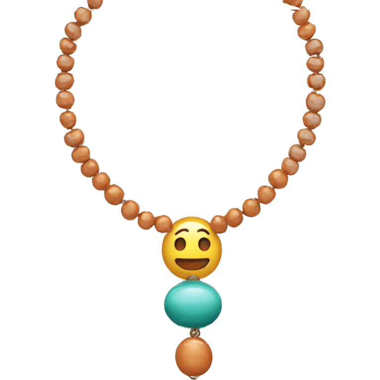 Bead necklace emoji