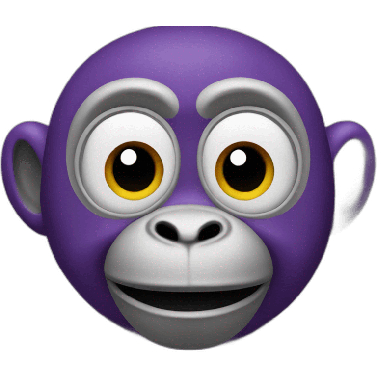 Purple monkey flying emoji