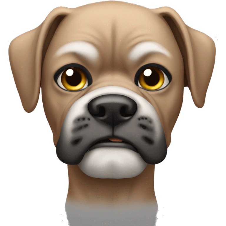 A boxer  emoji