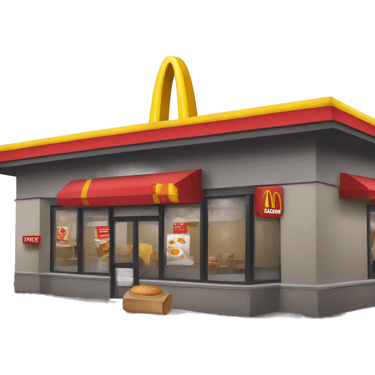 mc donalds restaurant emoji