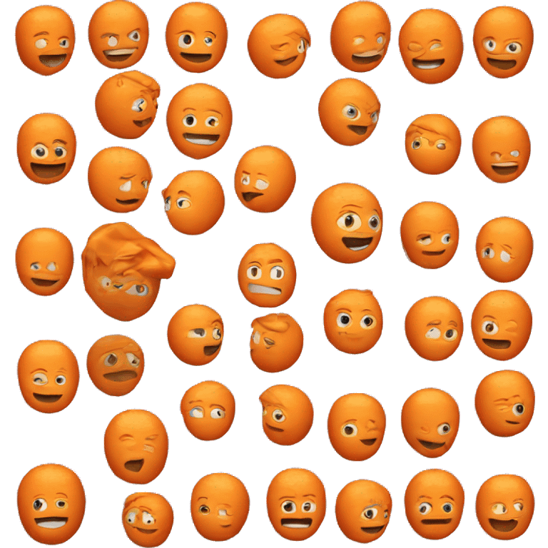 3D Orange  emoji