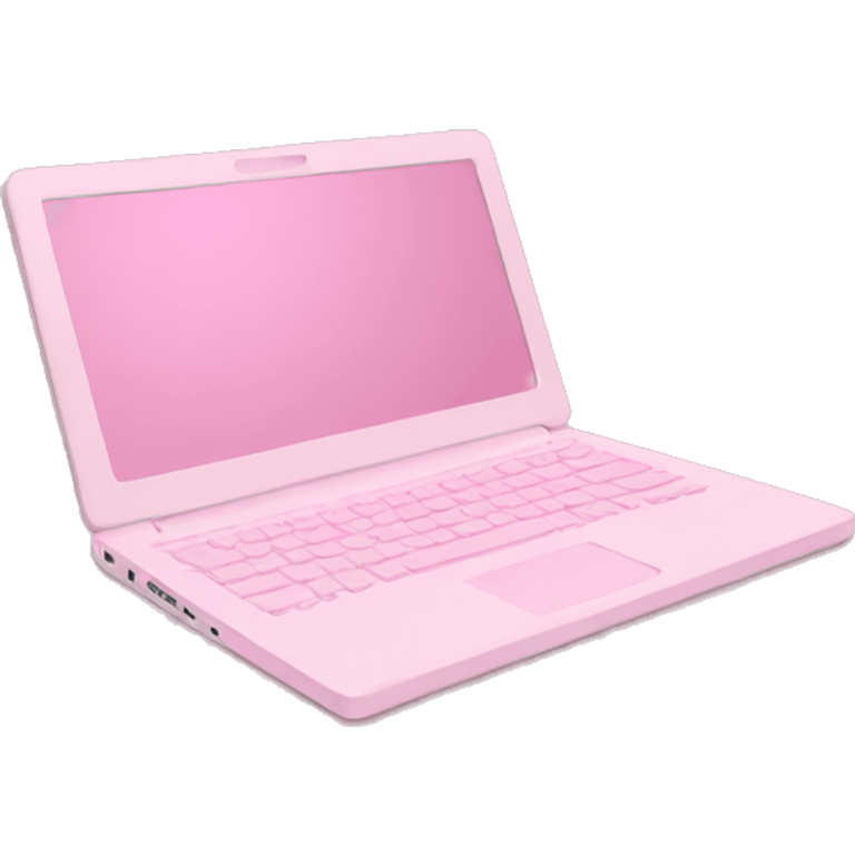 pastel pink laptop emoji