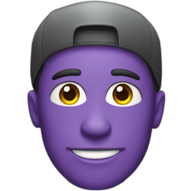 purple face car mechanic emoji