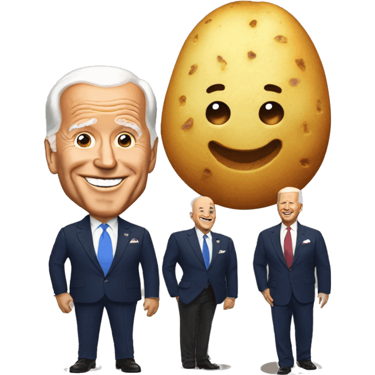 Joe Biden and Potato emoji