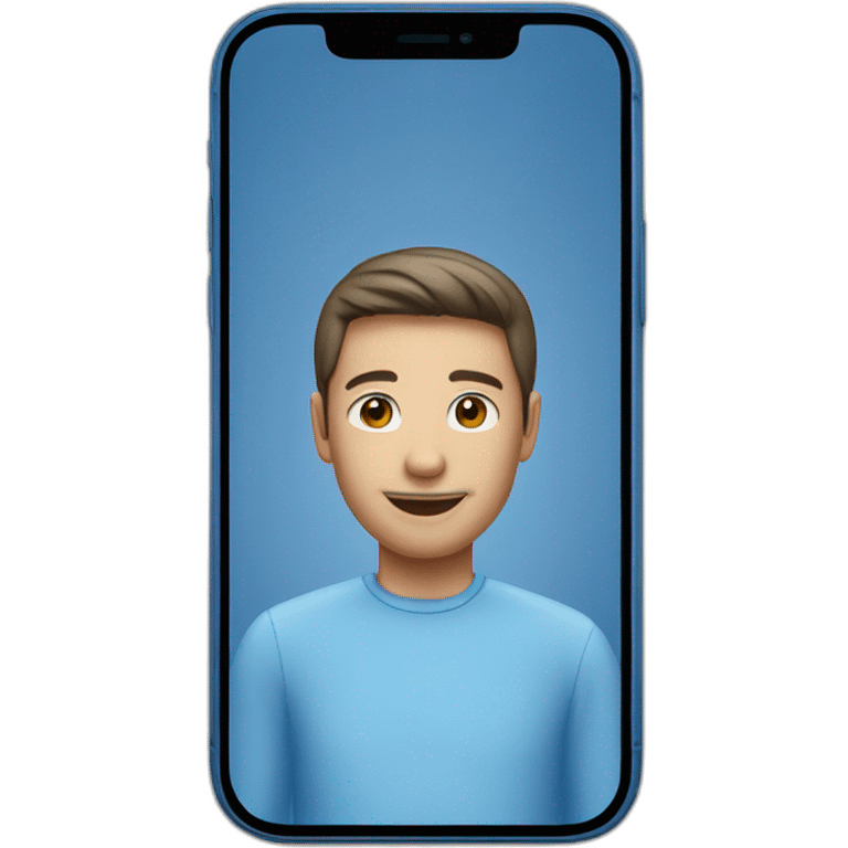 iphone 13 pro blue emoji