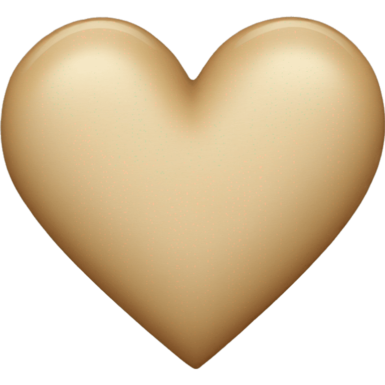 Beige heart  emoji