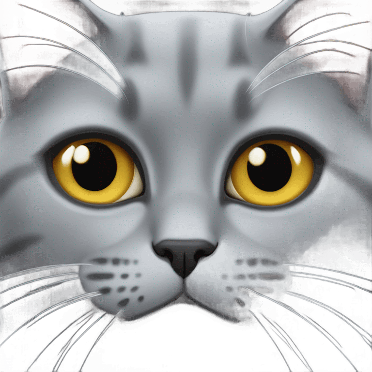 British gray cat emoji