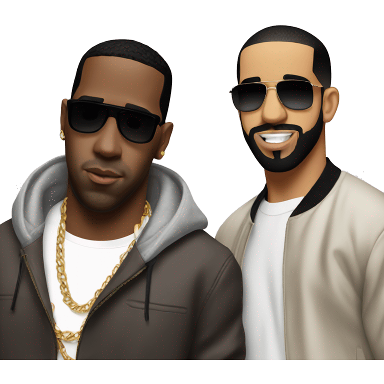 p diddy and drake emoji