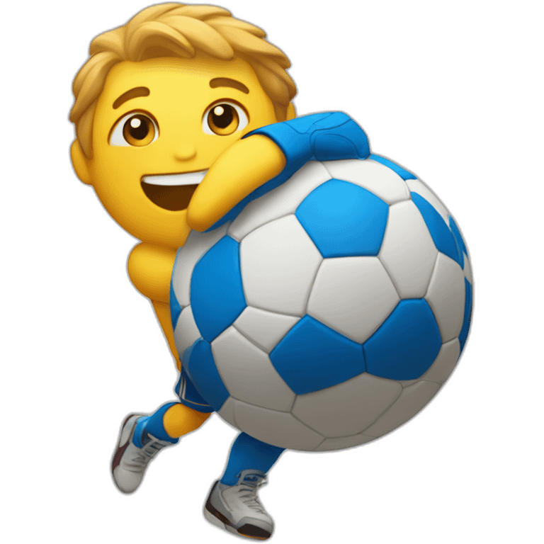 handball with a smile emoji