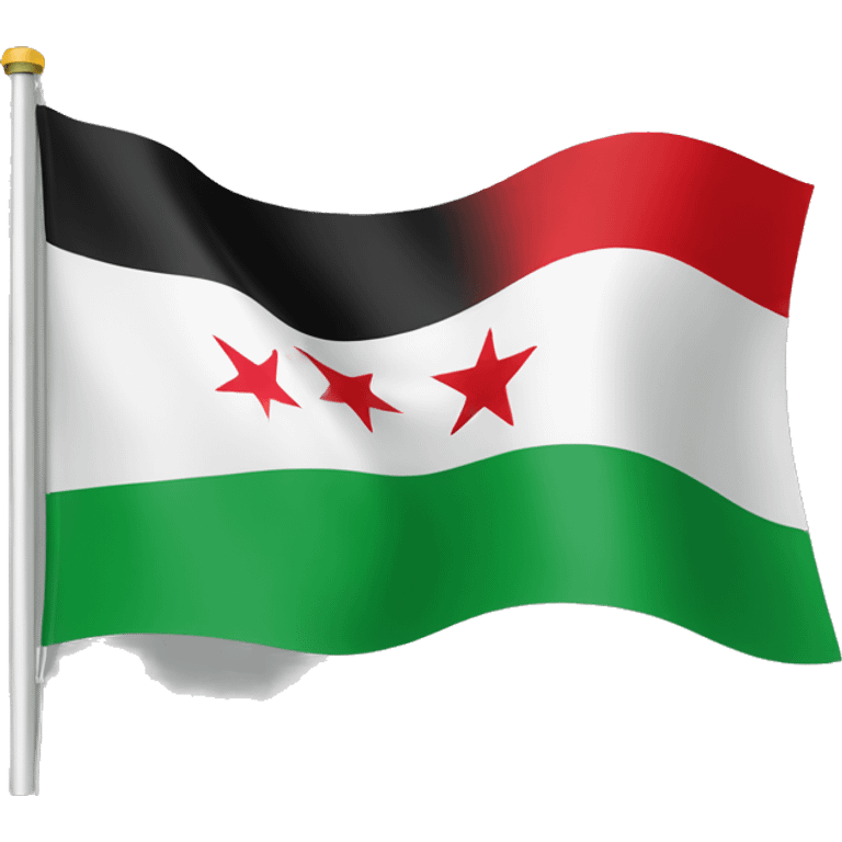 Syrian revolution flag emoji