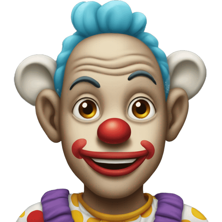 clown with monkey on head emoji