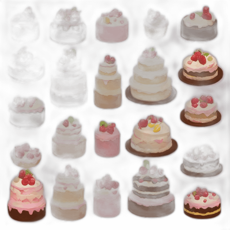 Cake types emoji