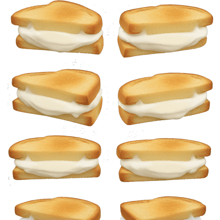 Cream cheese sandwich emoji